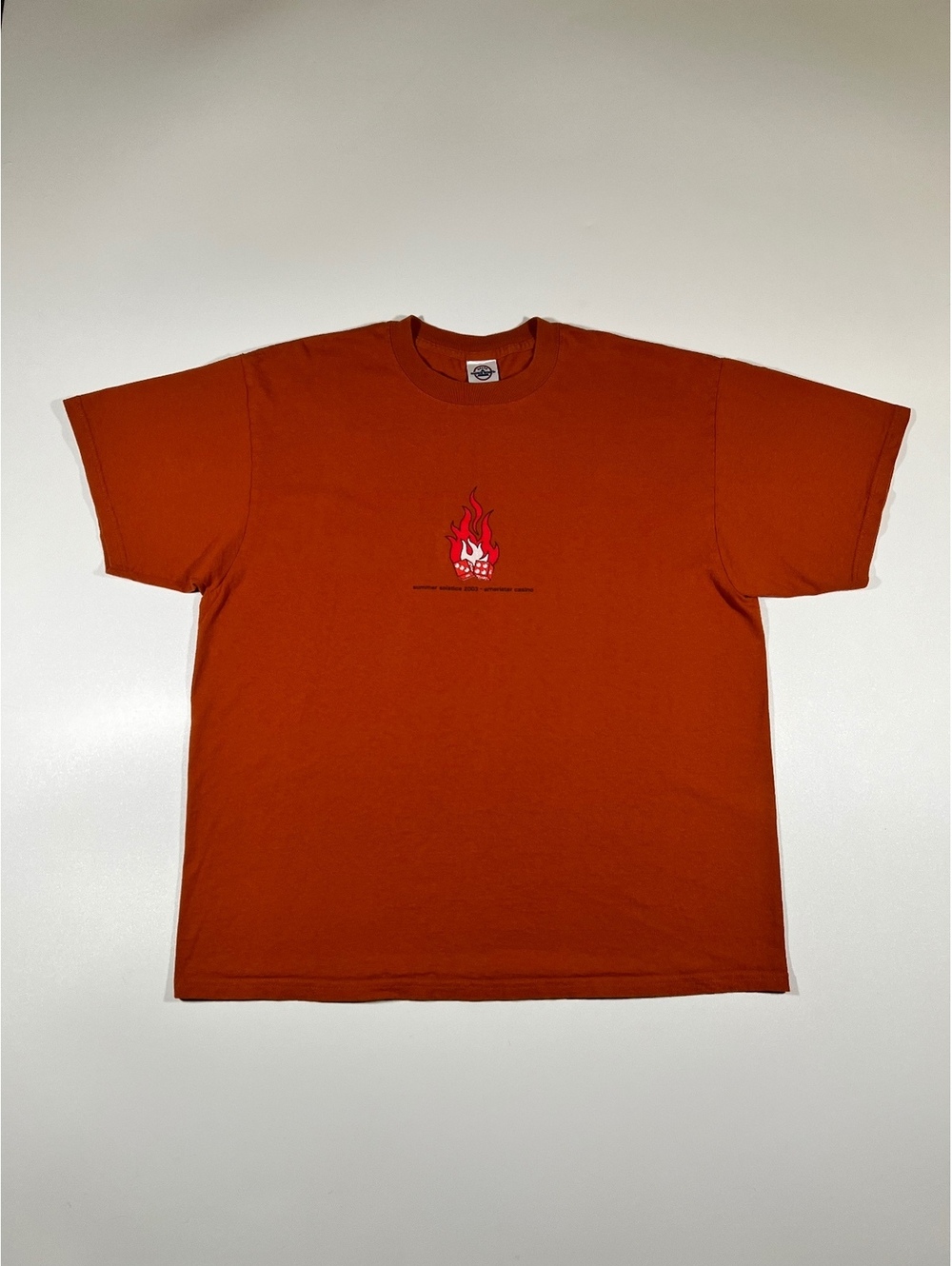 Vintage Ameristar Casino Summer Solstice 2003 Orange Graphic T-Shirt XL